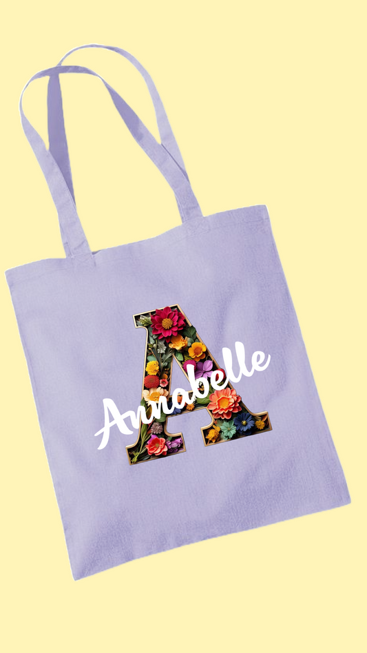 Personalised Initial Tote Bag