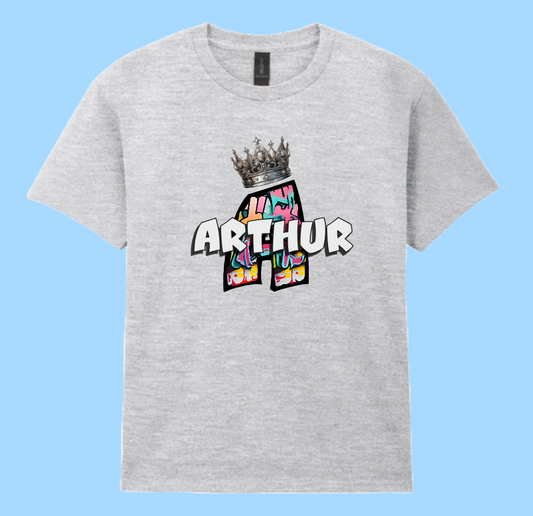 Personalised Graffiti Initial T-shirt
